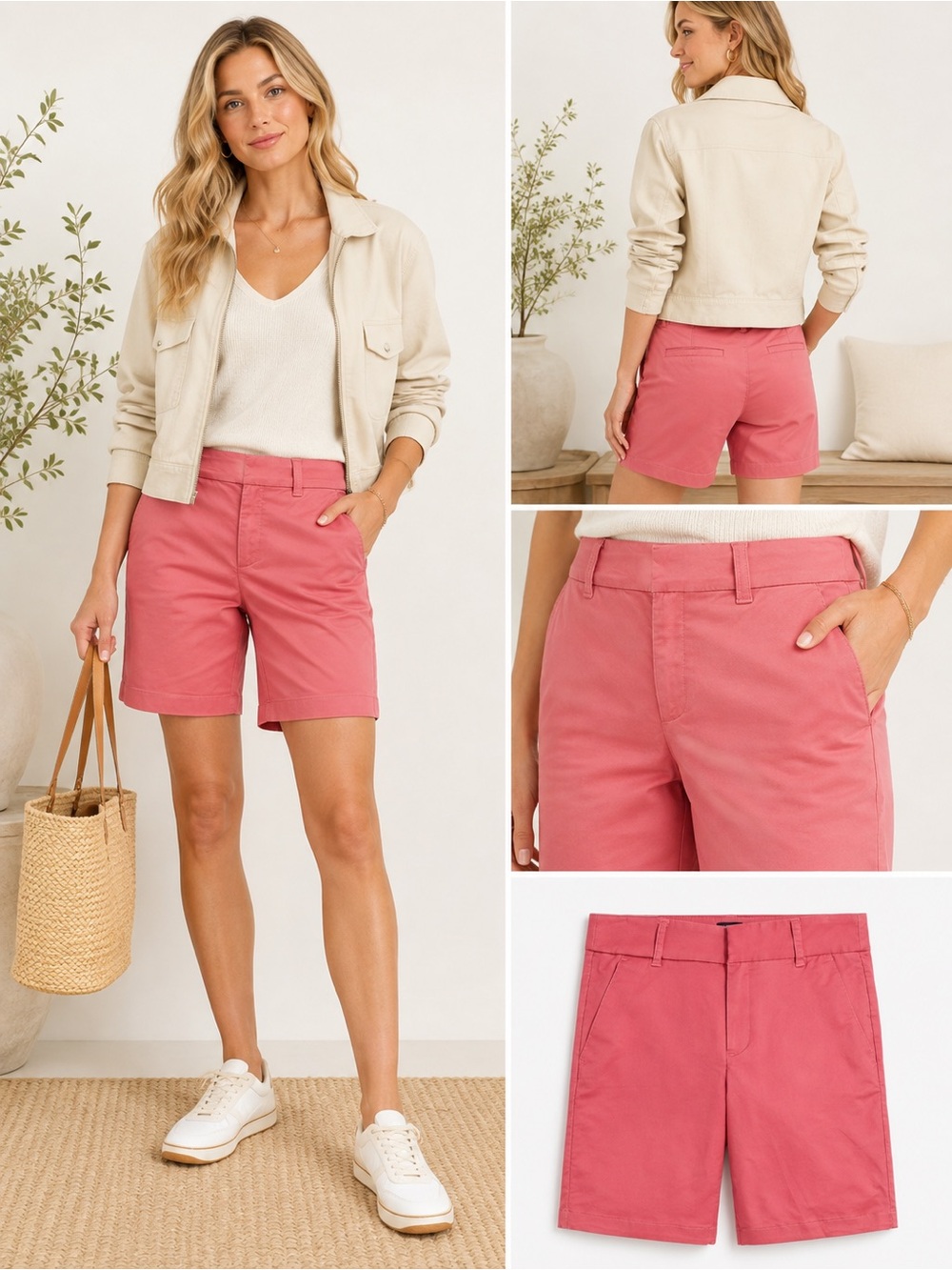 J Crew 9" Frankie bermuda chino short